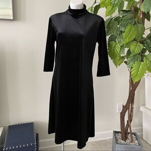 Objex Velvet Black Dress Size L Women